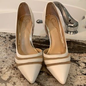 Jessica Simpson shoes never worn, small superficial defect inside.